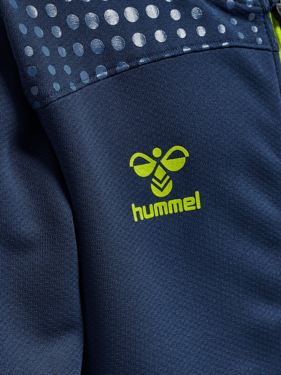 Спортивная толстовка с капюшоном на молнии Hummel Lead, темно-синий — фото 4