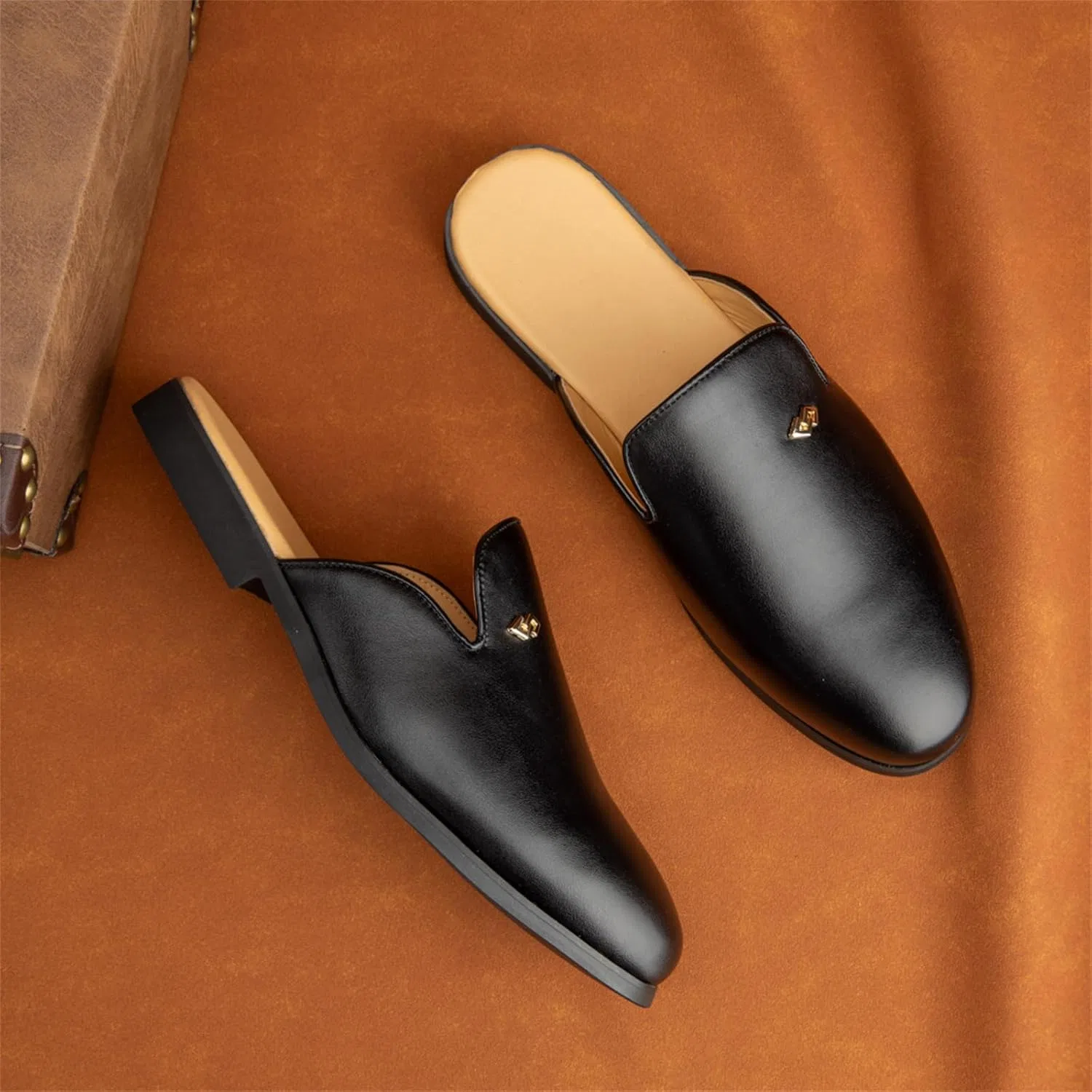 Мужские мокасины из натуральной кожи, Loafers & Slip-Ons, Black TIXEWSJH — фото 3