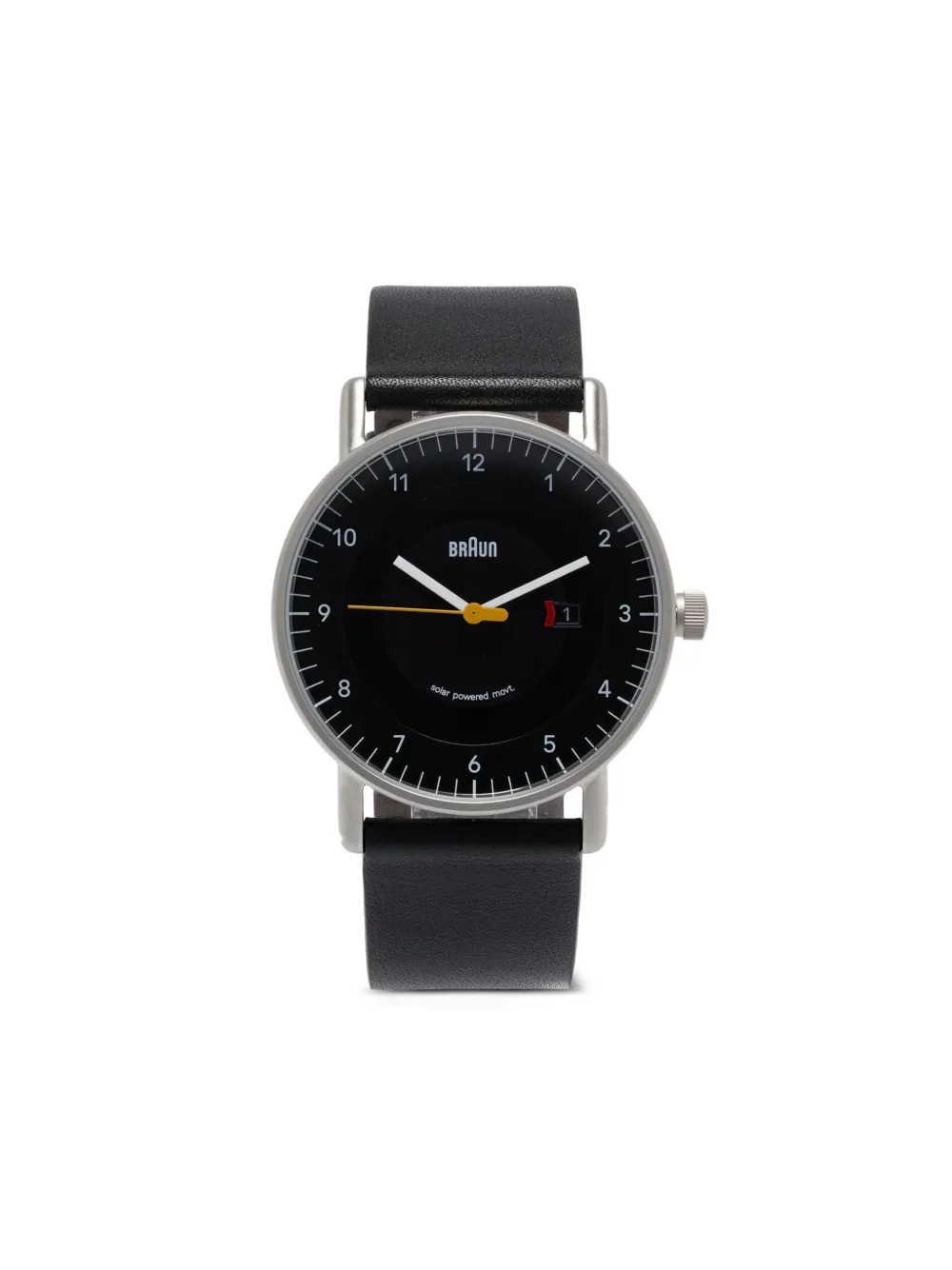 

Наручные часы Solar Quartz 40 мм Braun Watches, черный