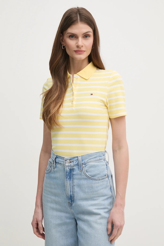 

Поло Tommy Hilfiger, желтый
