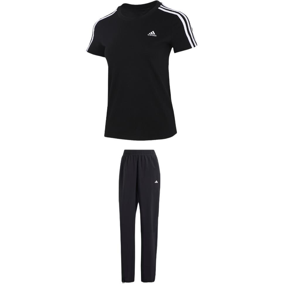 

Повседневный комплект женский черный Adidas