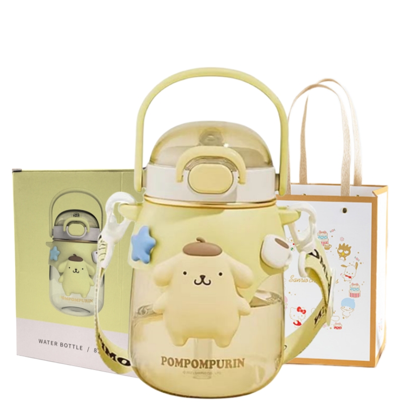 

Пластиковые стаканы для воды Sanrio, Pudding Dog Small Belly Space Cup + Gift Bag