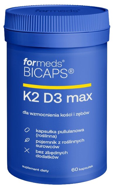 

ForMeds BICAPS K2 D3 MAX, Биологически активная добавка, 60 капсул Inna Marka