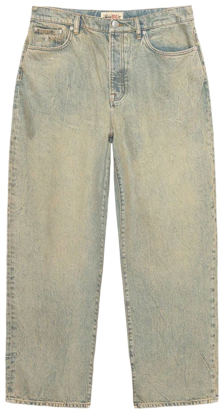 

Джинсы Stussy Big Ol Denim с высокой талией, синий