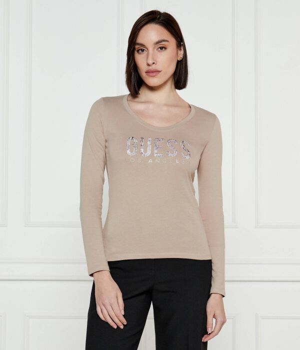 

Блуза Slim fit Guess Jeans, желтый