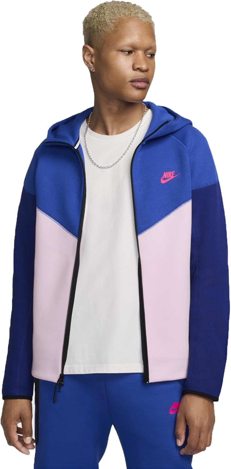 

Мужская толстовка с капюшоном и молнией Nike Sportswear Tech Fleece Windrunner, Game Royal/Pink Foam/Deep Royal Blue/Hyper Pink, Синий, Мужская толстовка с капюшоном и молнией Nike Sportswear Tech Fleece Windrunner, Game Royal/Pink Foam/Deep Royal Blue/Hy