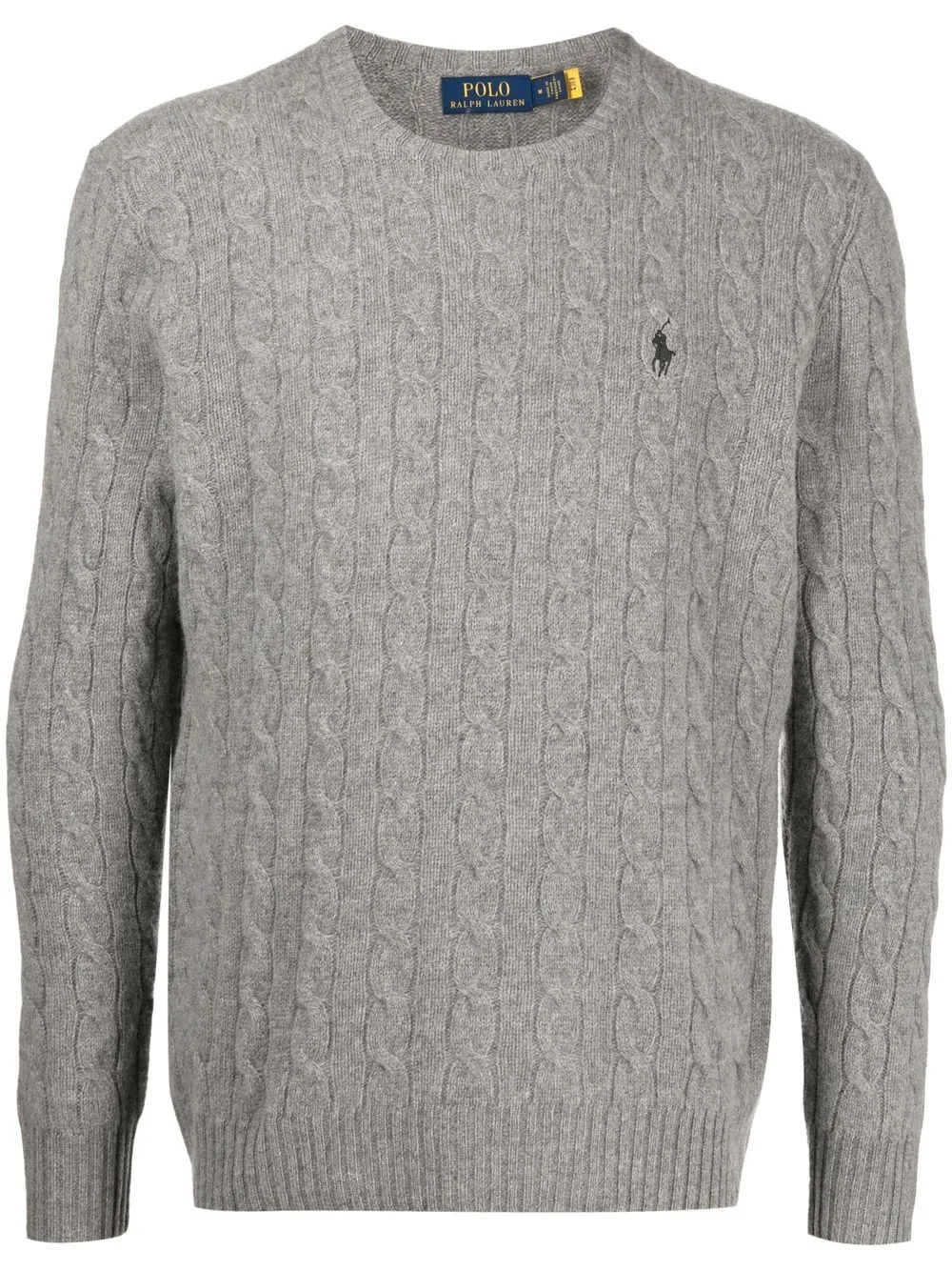 

Джемпер фактурной вязки POLO RALPH LAUREN, серый