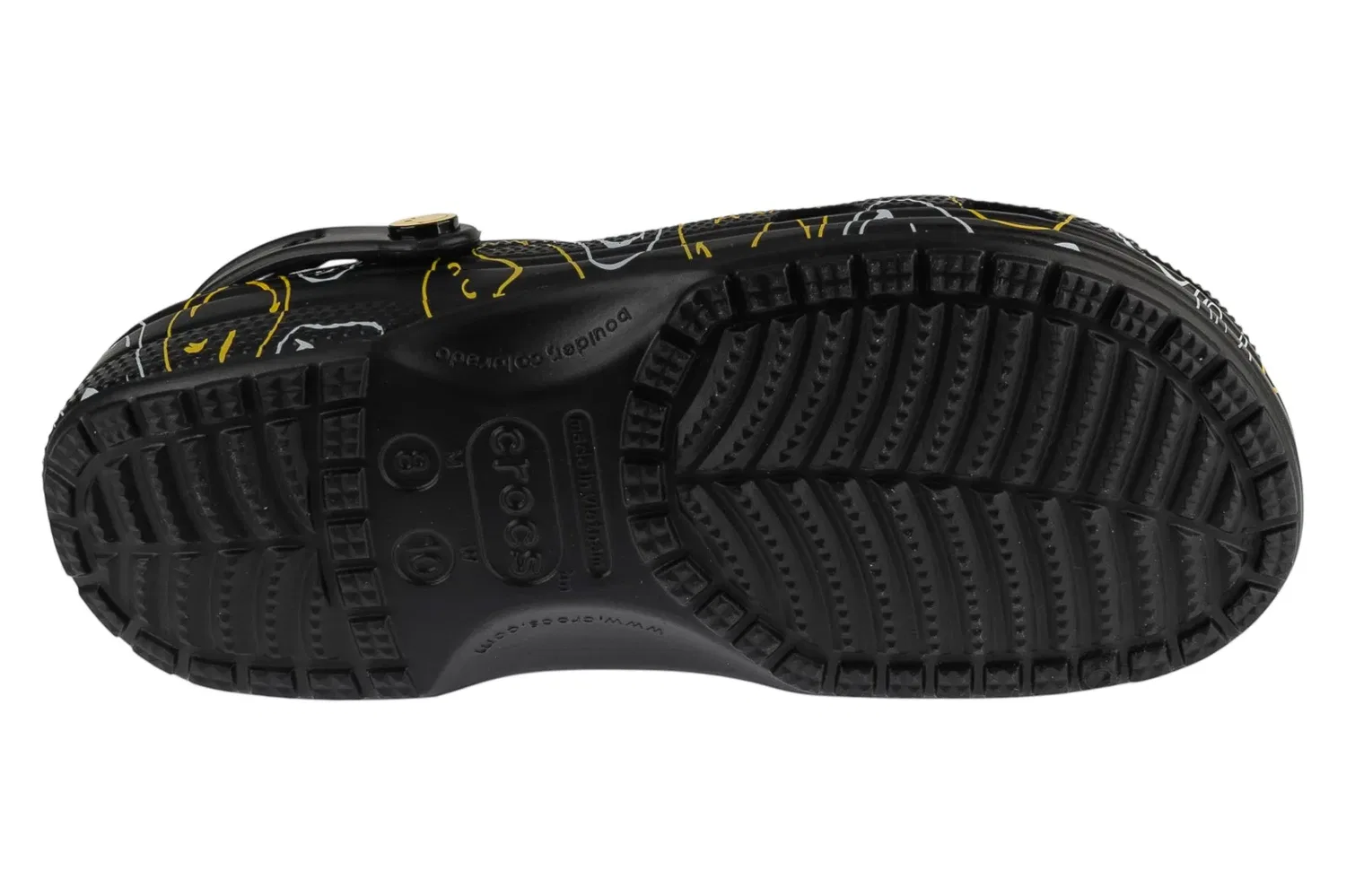 Тапочки для бассейна с улыбкой, Crocs, черный — фото 4