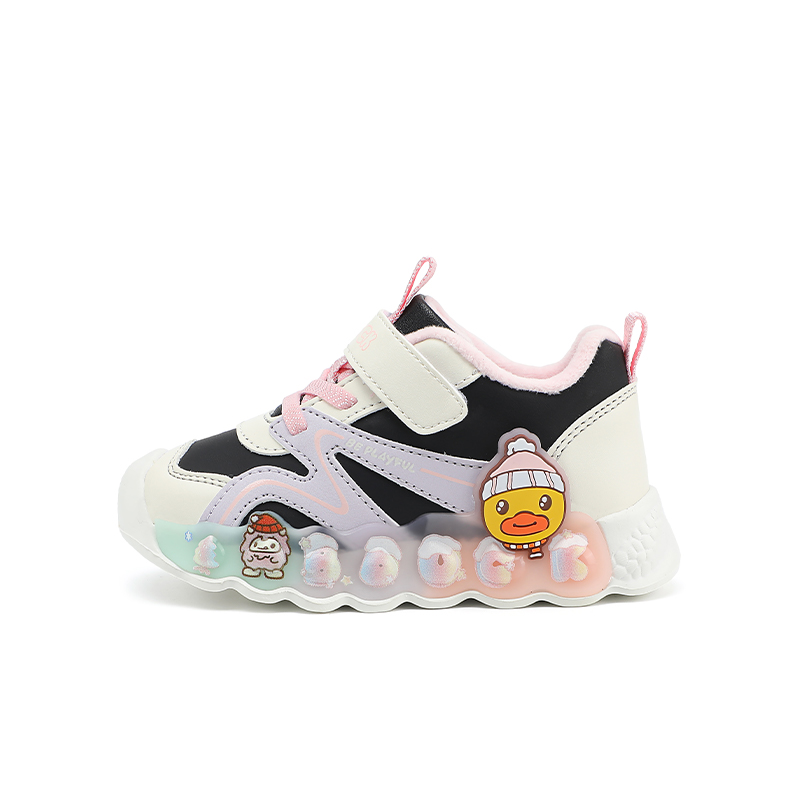 

B.Duck Желтые утиные легкие амортизирующие утепленные низкие детские повседневные кроссовки для детей 3-7 лет