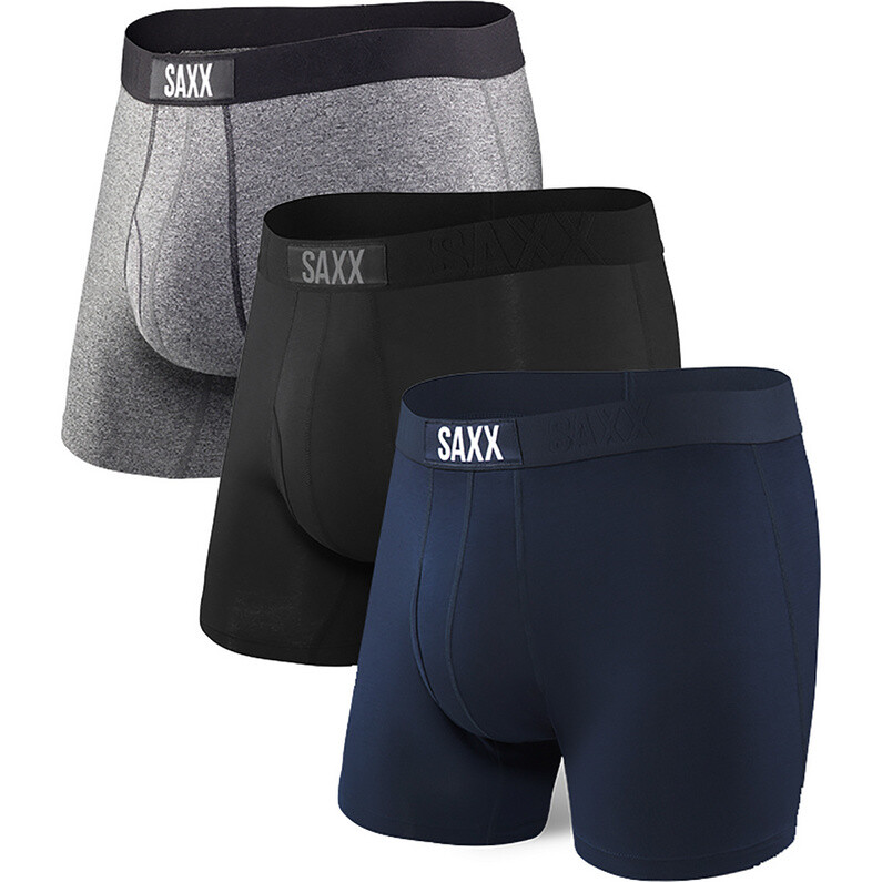 

Мужские трусы-боксеры Ultra Boxer, набор из 3 шт Saxx Underwear, серый