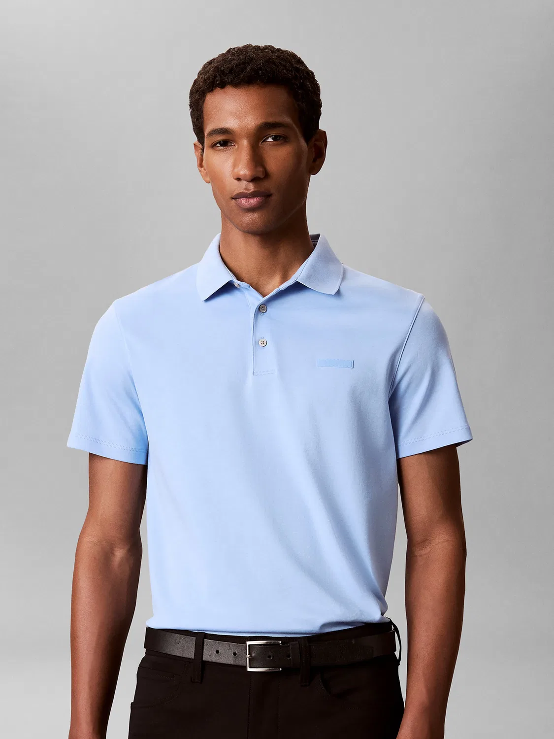 Рубашка Calvin Klein светло-голубого цвета — фото 2