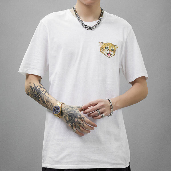 Футболка Nike SB Cat Scratch Casual Sports Breathable Short Sleeve White, белый — фото 3