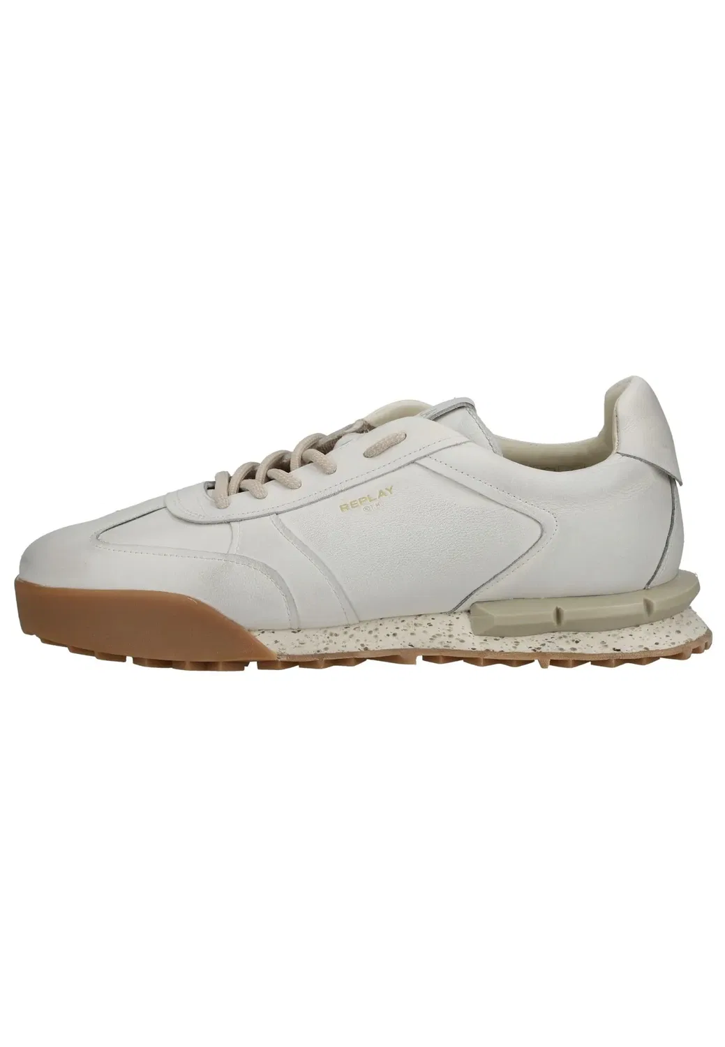 Сникерсы низкие кожаные Replay, offwhite — фото 2