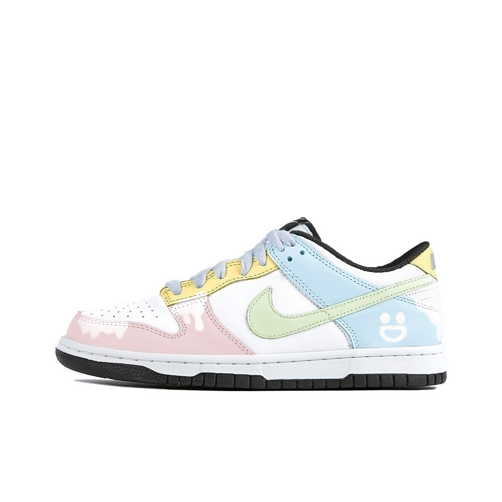 

Кроссовки Nike Dunk Skateboarding Shoes Women's Low-top Blue/White/Pink, голубой, Синий, Кроссовки Nike Dunk Skateboarding Shoes Women's Low-top Blue/White/Pink, голубой