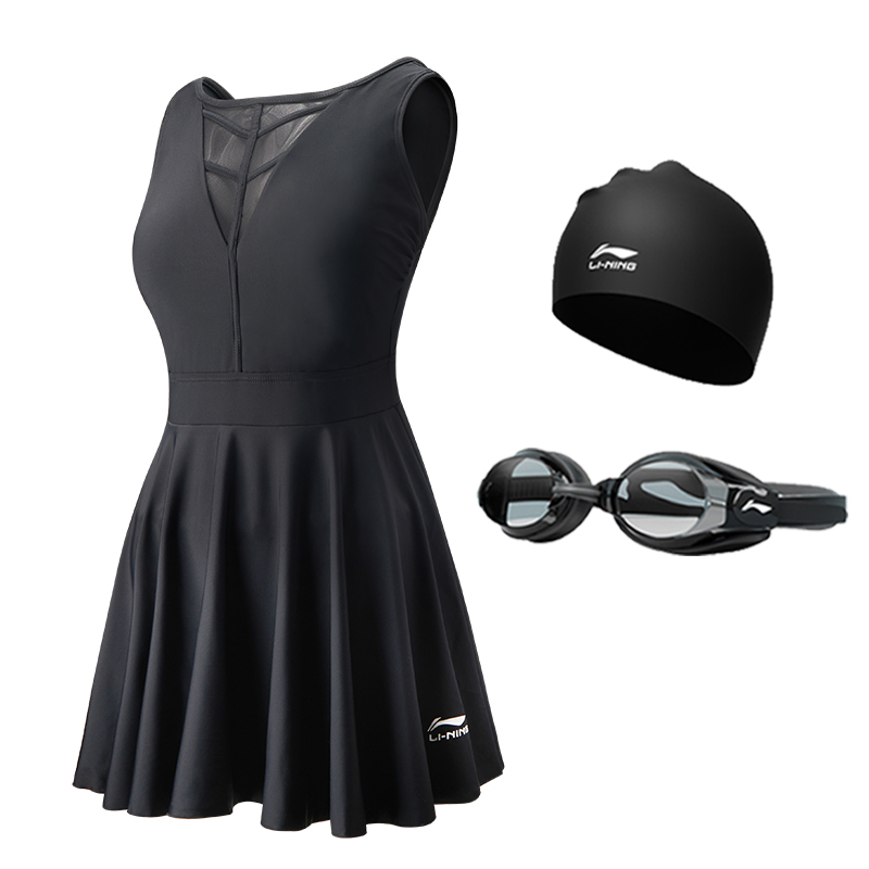 

Спортивный купальник One piece Women's LINING, Clothing Sets (Swimsuit+Swim Goggles+Swimming Cap)