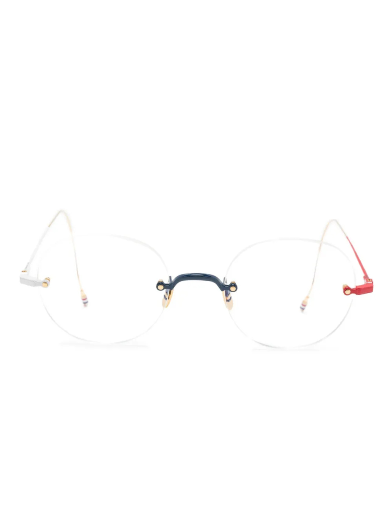 

Очки Thom Browne Eyewear в овальной оправе, синий