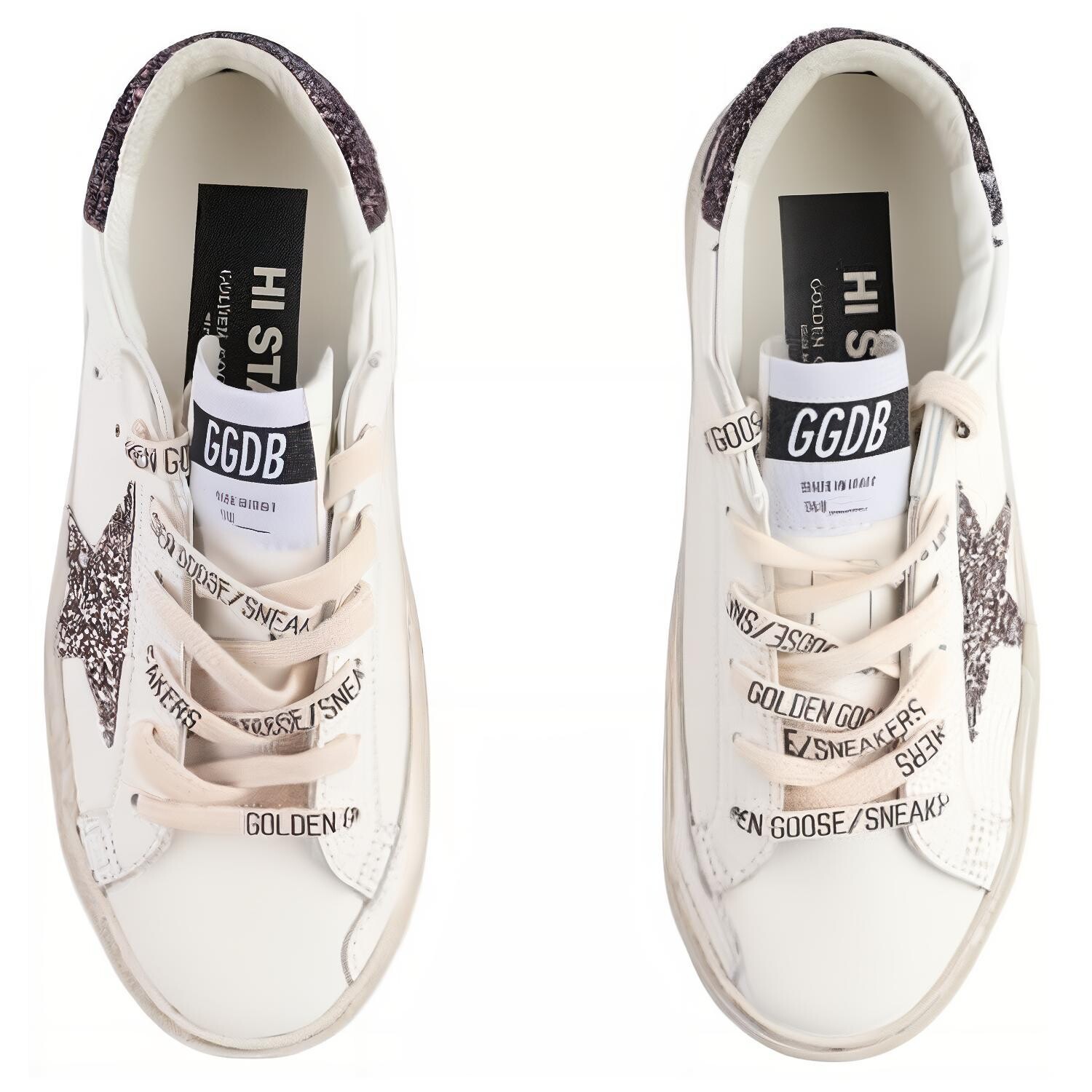 Кроссовки женские Golden Goose Hi Star, белый — фото 3