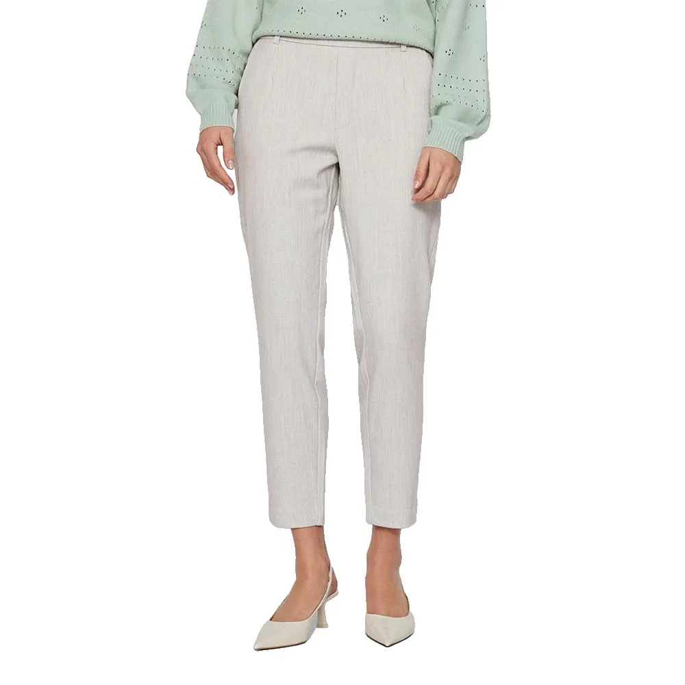

Брюки с высокой талией Vila Varone Slim Fit, серый