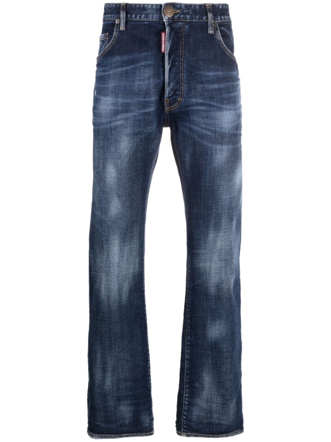 

Dsquared2 прямые джинсы с заниженной талией, синий