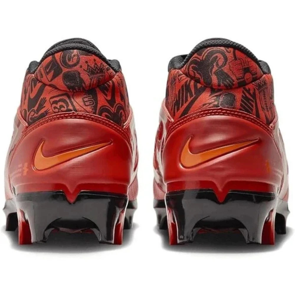 Футбольные бутсы Nike Alpha Menace 4 Pro FQ3984-600 мужские, красно-черные, литые, UWU862 Nike, красный — фото 4