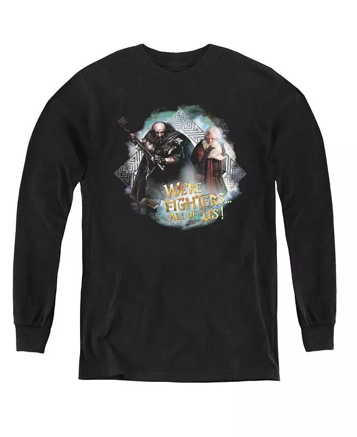 

Мальчики Молодежь Were Fighters Длинные рукава Толстовка The Hobbit, черный