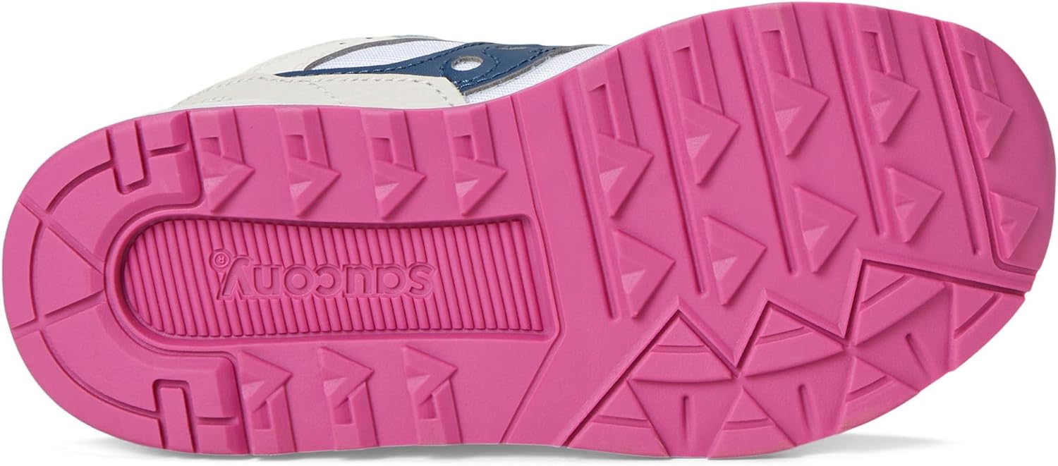 Детские кроссовки Saucony Unisex-Child Eclipse Kdz, белый/синий/розовый/темно-синий — фото 3