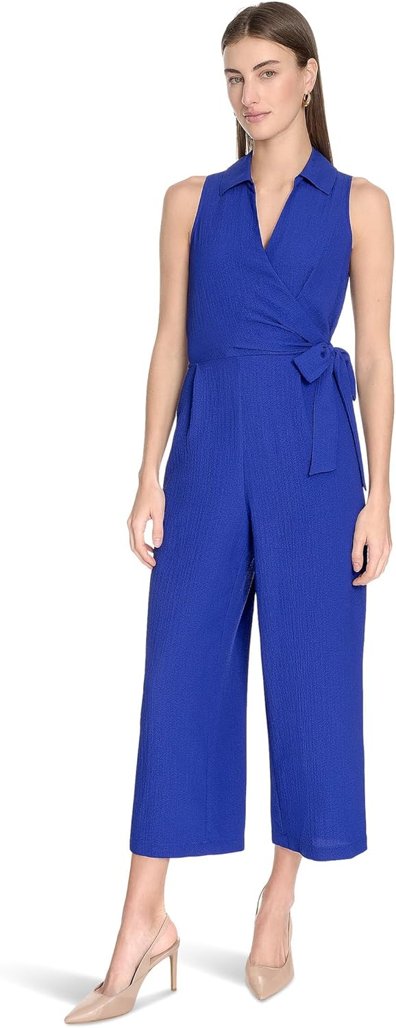 

Женский легкий комбинезон с воротником Calvin Klein, Ultramarine