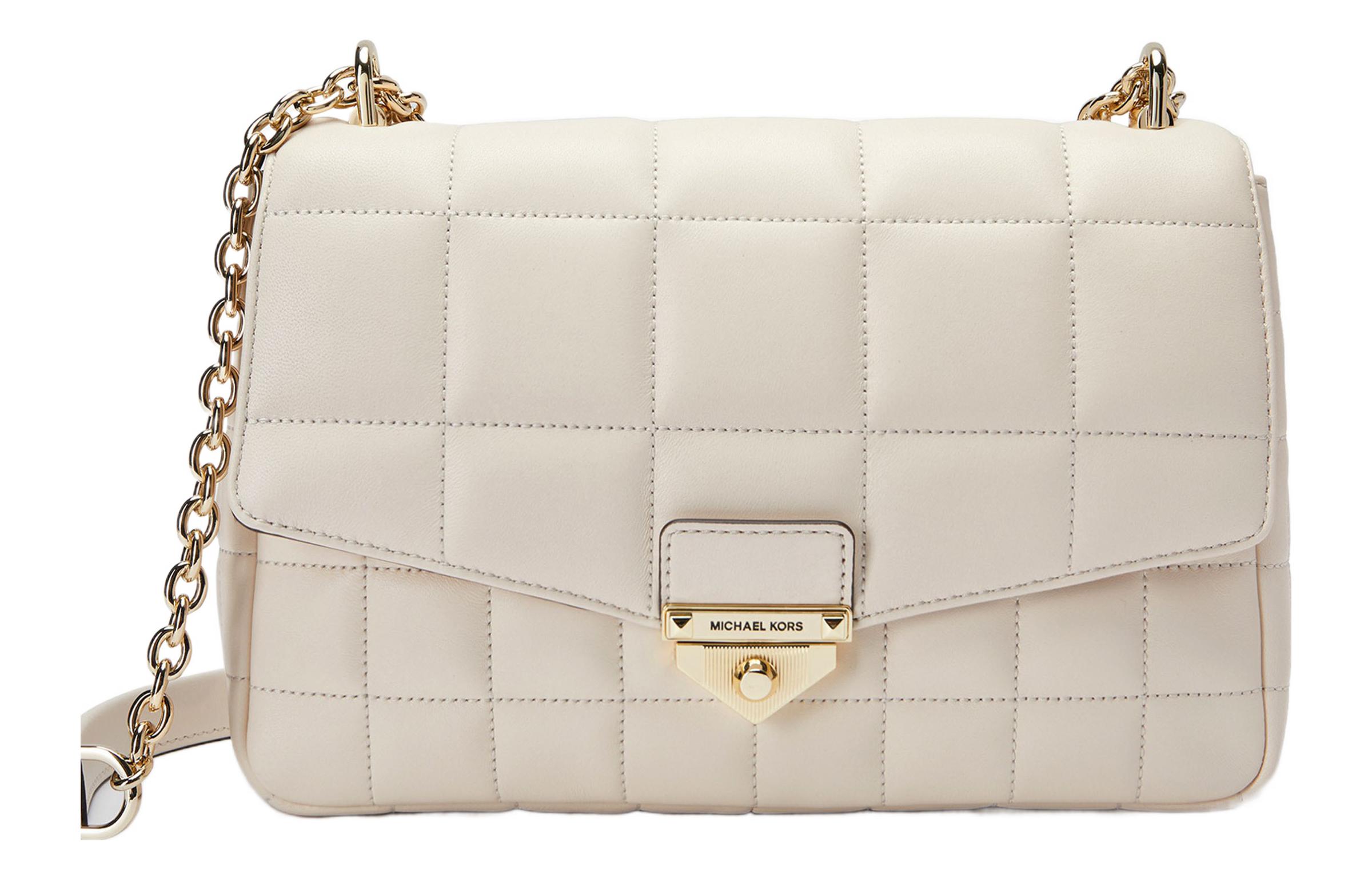 

MICHAEL KORS Шопер soho sheepskin через плечо кроссбоди extra large женский light milk white