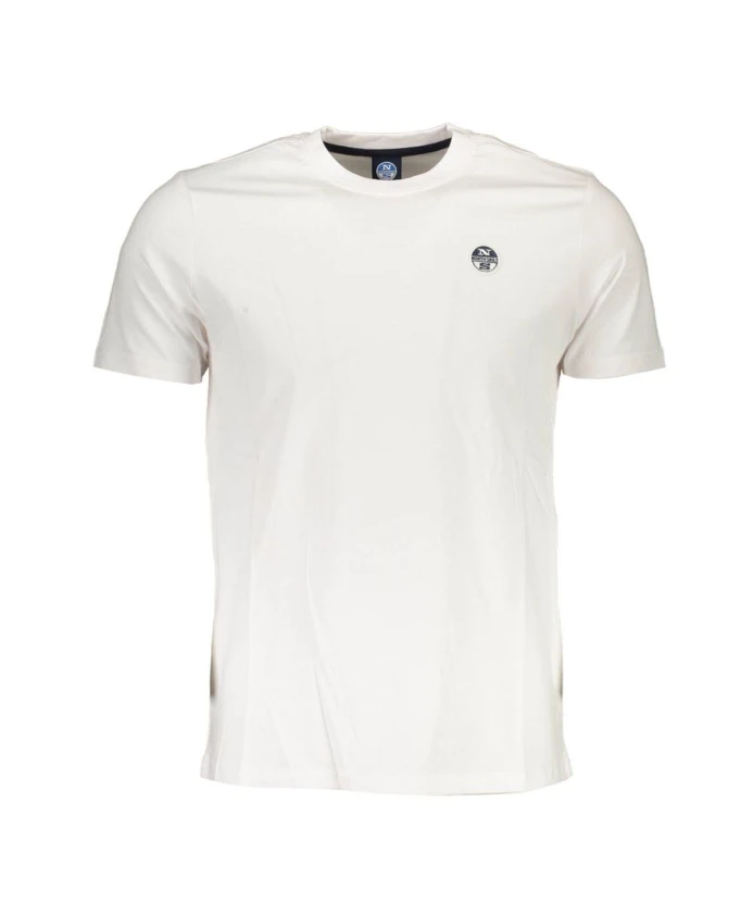 

Белая хлопковая мужская футболка North Sails, белый