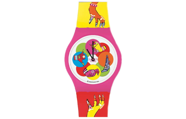 

Унисекс белые часы 38 мм SUPP101 SWATCH