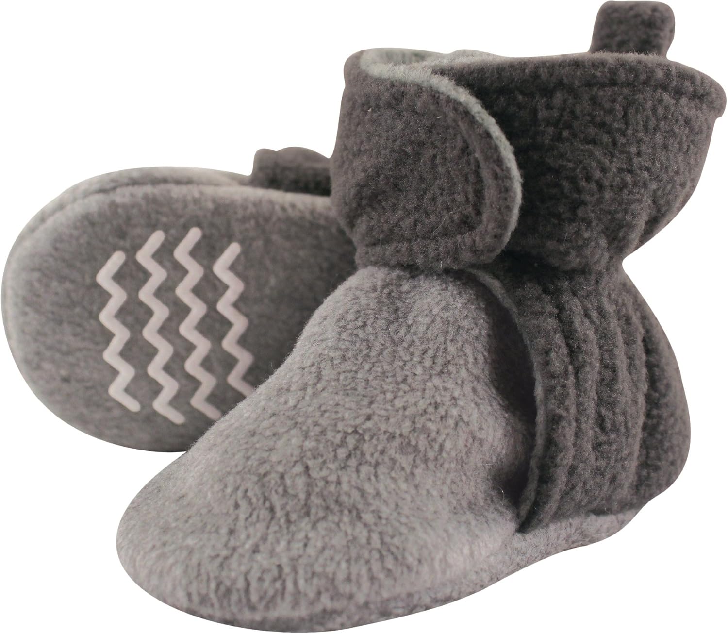 

Теплые флисовые пинетки Hudson Baby для мальчиков и девочек, Charcoal Heather Gray