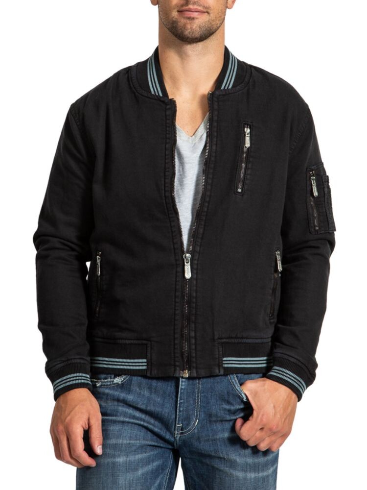 

Однотонная куртка-бомбер Stitch'S Jeans, цвет Jet Black