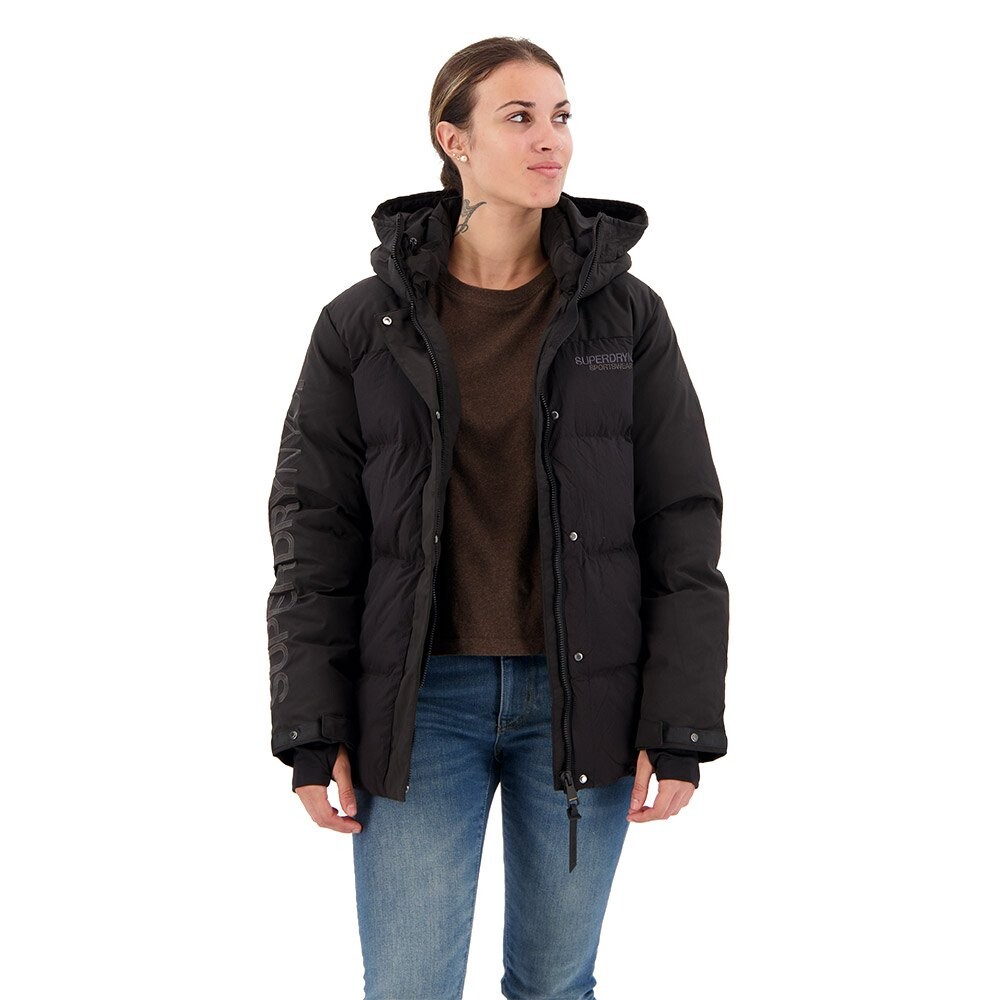 

Парка Superdry City Padded Hooded Wind, черный