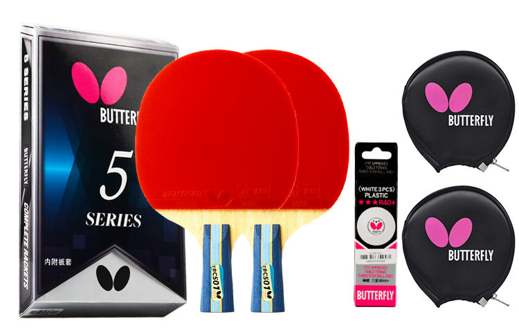 

Пять ракеток для настольного тенниса Collection Butterfly