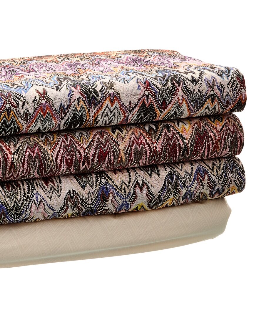 

Набор постельного белья Missoni Home Bella из 3 предметов, цвет Off White