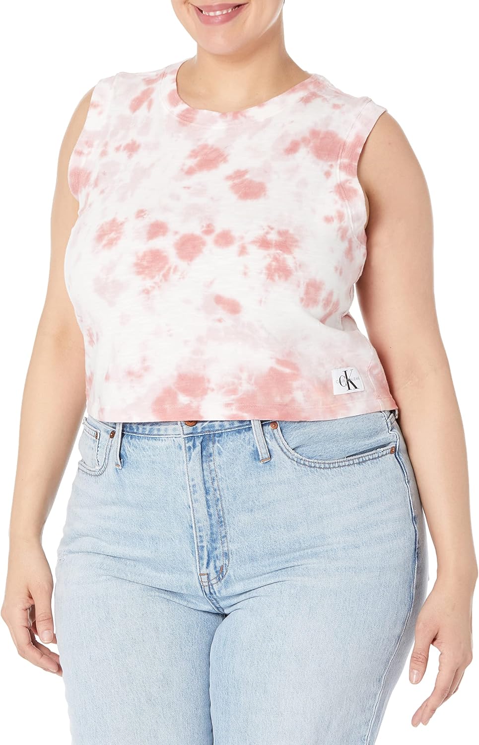 

Женская футболка Calvin Klein с коротким рукавом и принтом тай-дай, Mojave