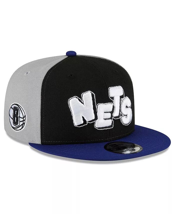 

Мужская и женская черная, темно-синяя регулируемая кепка Brooklyn Nets 2023/24 City Edition 9FIFTY Snapback New Era, черный