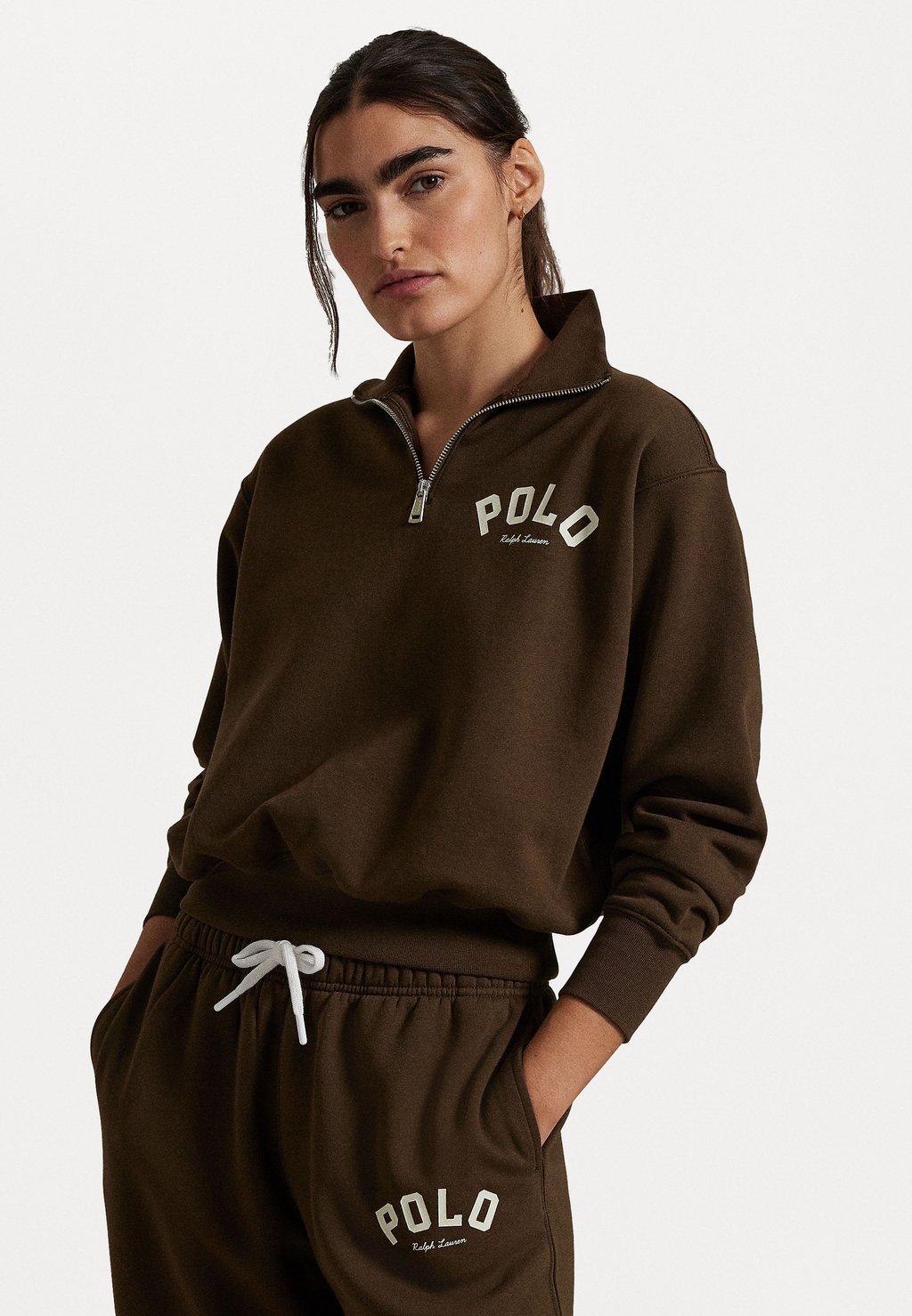 

Толстовка LOGO FLEECE QUARTER ZIP Polo Ralph Lauren, коричневый