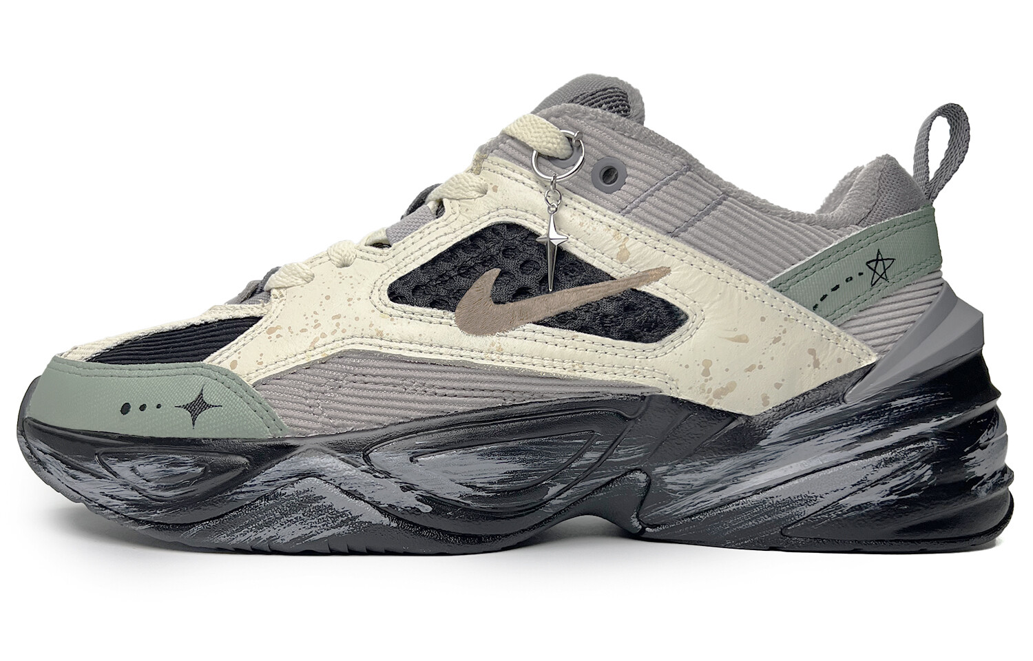 

Кроссовки M2K Chunky унисекс с низким верхом серый/желтый/зеленый/черный Nike