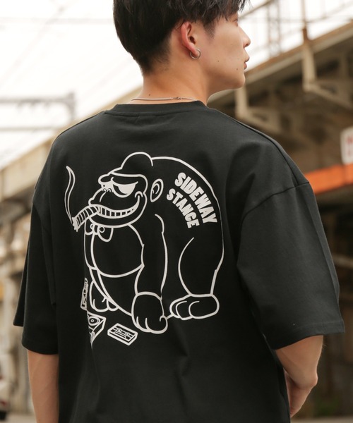 

Футболка с короткими рукавами и графическим принтом Sideway Stance, черная