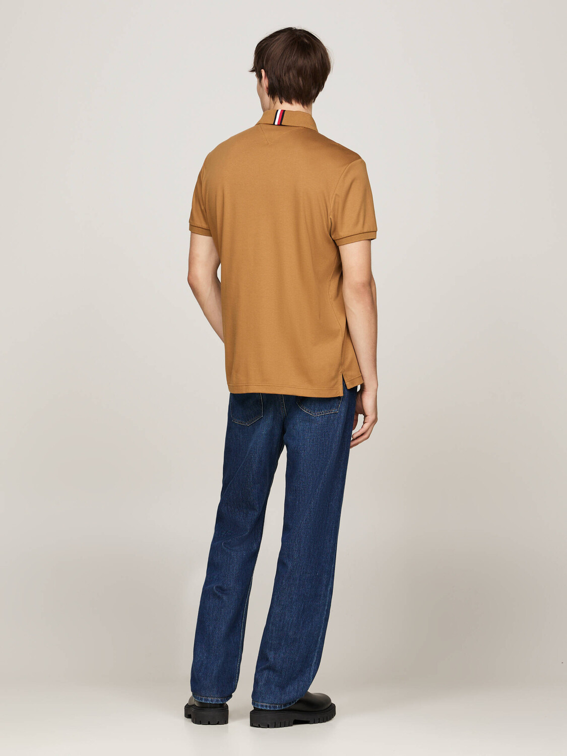Поло Tommy Hilfiger Regular Fit, цвет senape — фото 3