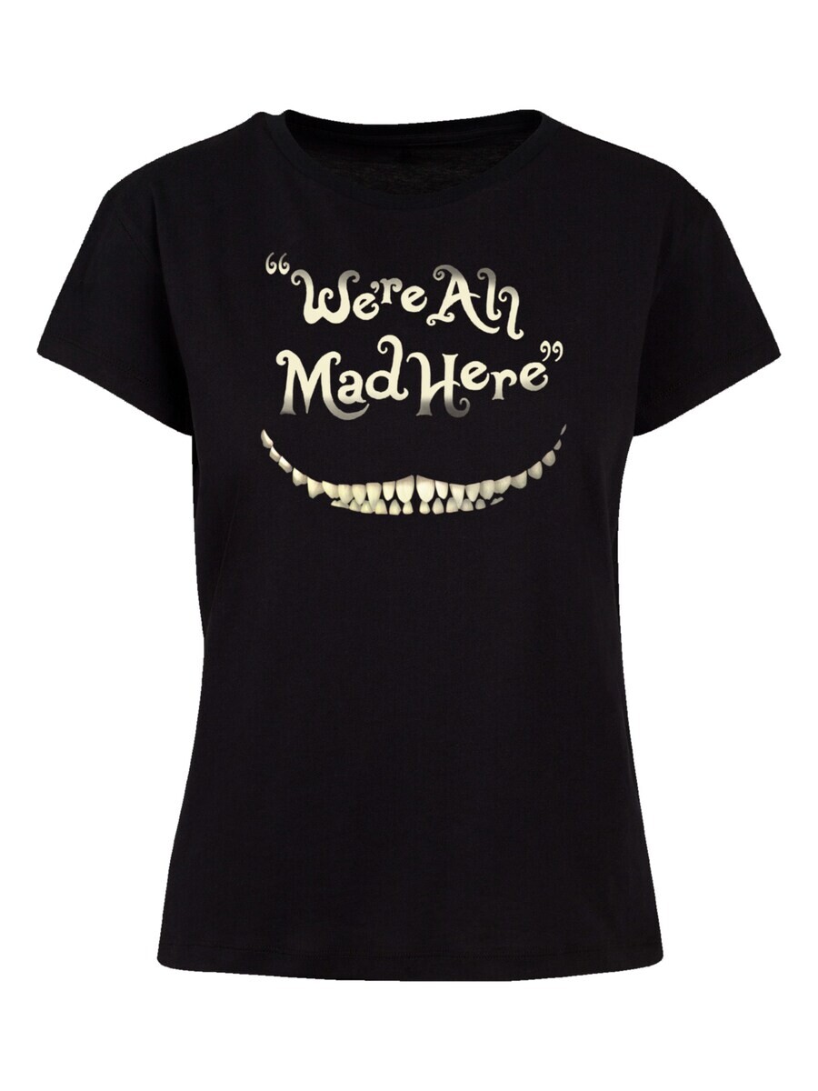 

Футболка F4Nt4Stic DISNEY ALICE IM WUNDERLAND MAD HERE SMILE, черный