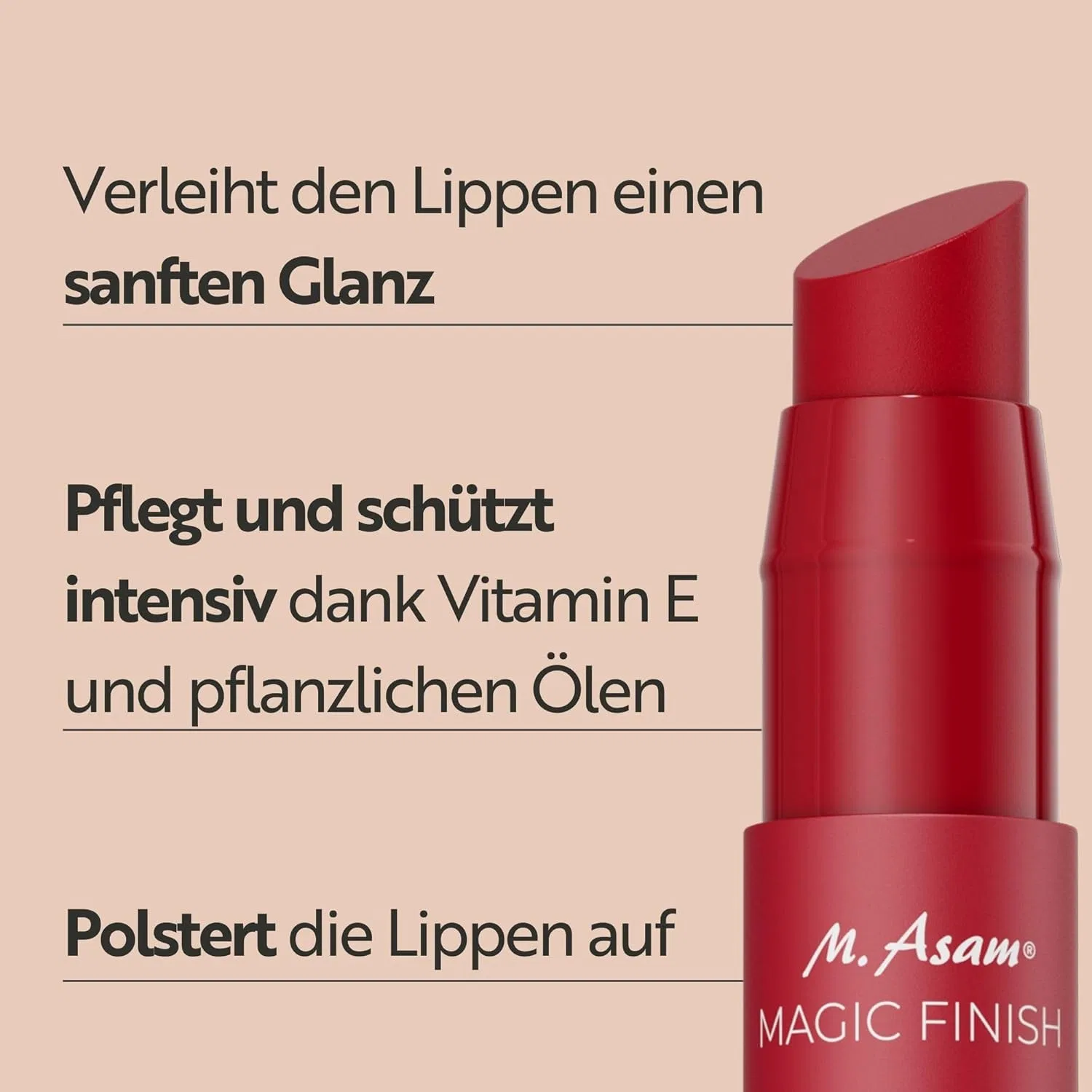 Бальзам для губ M. Asam Magic Finish Volume & Repair Vintage Cherry 3.3 г M. Asam, 1 - Vintage Cherry — фото 2