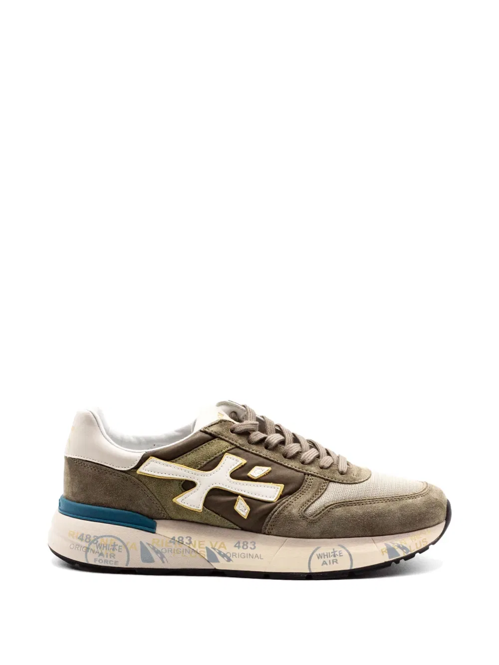 Кроссовки с логотипом Mick 8086 Premiata, зеленый