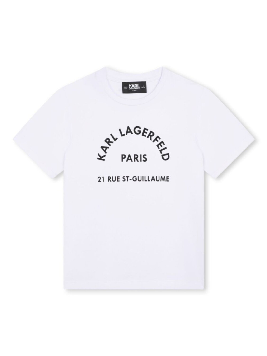 

Karl Lagerfeld Kids футболка с круглым вырезом и логотипом, белый