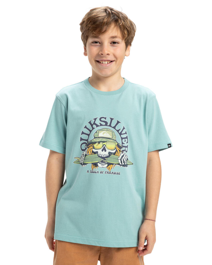 

QUIKSILVER Футболка EV SKULL FEAST Blue Boy