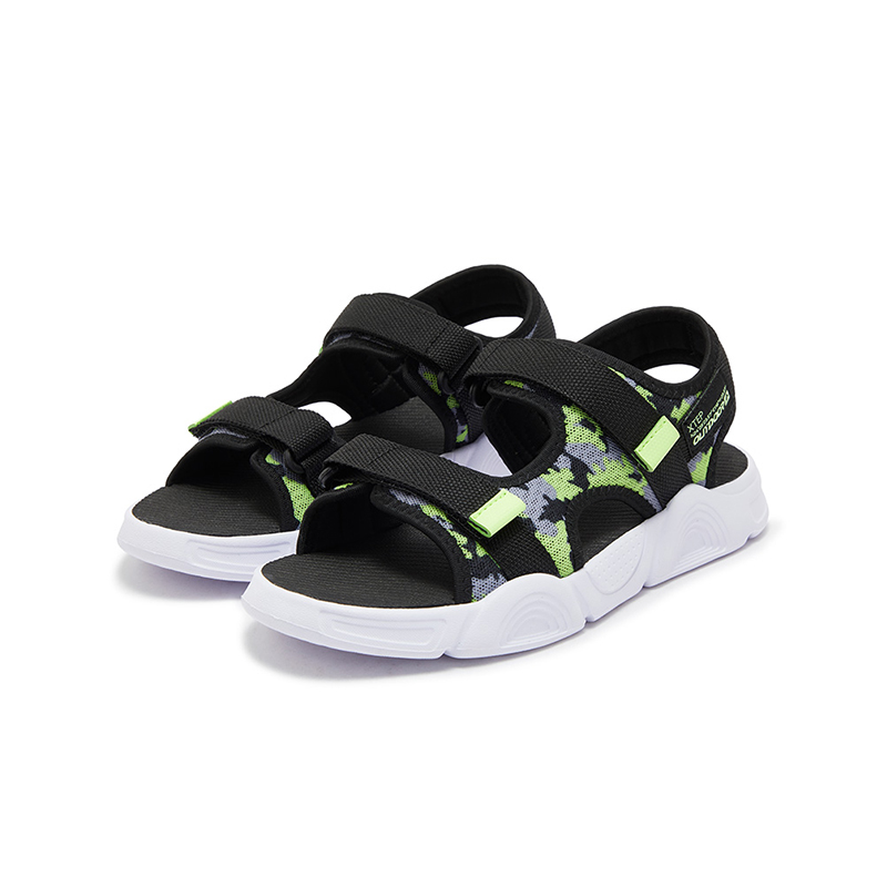 XTEP Сандалии Slip Resistant, Abrasion Resistant, And Balanced Low top Sandal Black Slate Gray Kids' — фото 2
