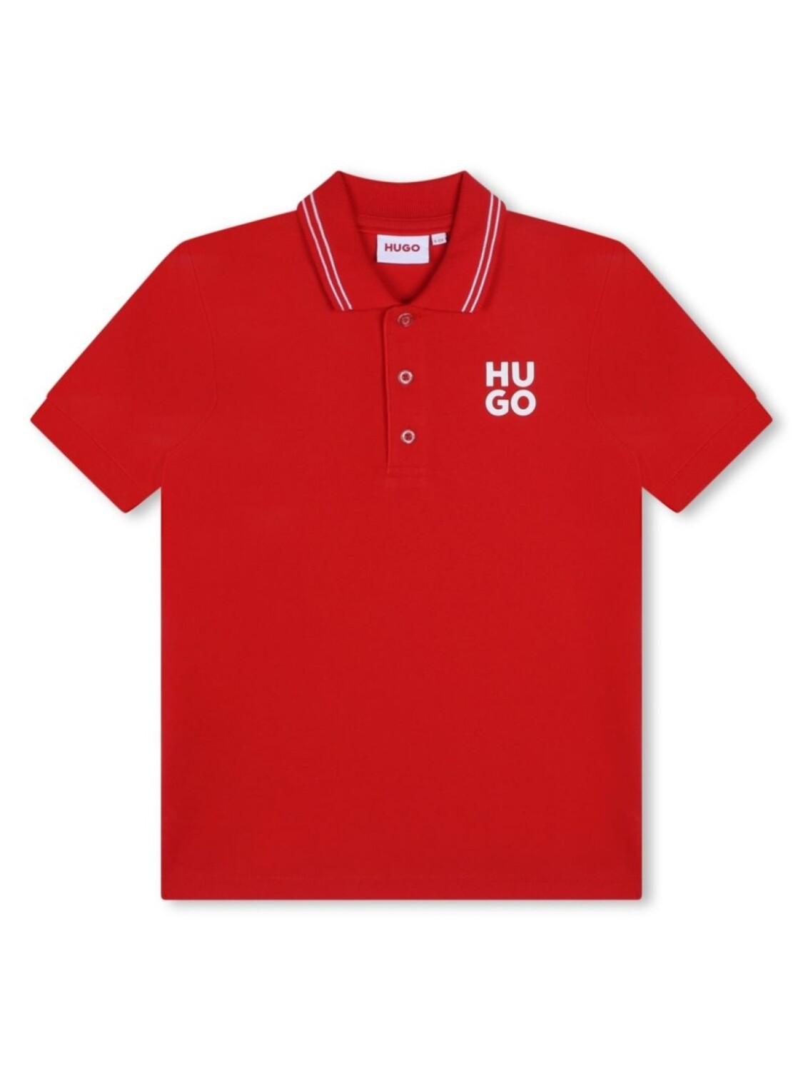 

HUGO KIDS рубашка поло с логотипом, красный
