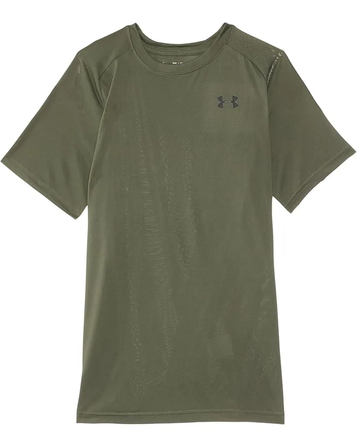 Футболка с коротким рукавом Tech 2.0 (для детей постарше) Under Armour Kids, Marine Od Green/Black