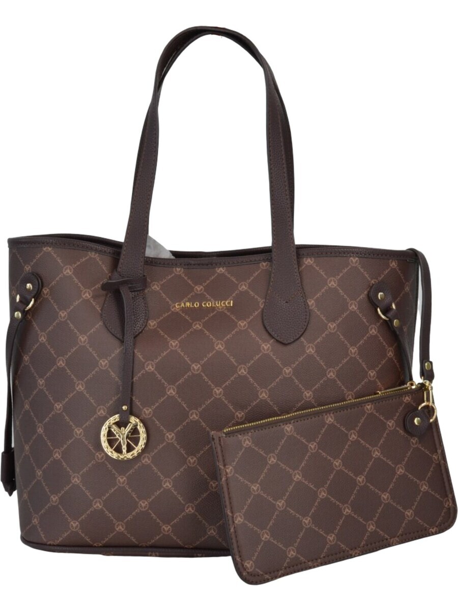 

Сумка шоппер Carlo Colucci Shopper Chini, цвет brown/light brown